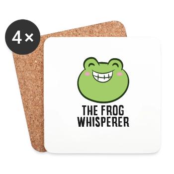 Frosch Flüsterer - Untersetzer (4er-Set) - Weiß - Vorne
