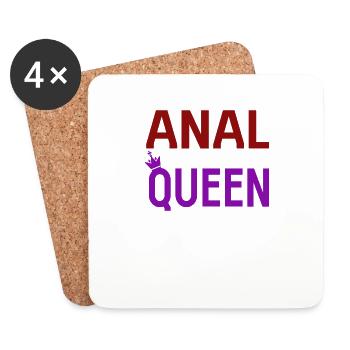 Sexe Proverbe Anal Porno Échangistes - Dessous de verre (lot de 4) - blanc - Devant