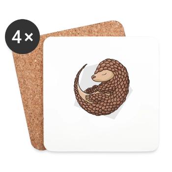 armadillo - Coasters (set of 4) - white - Front