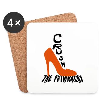 Crash the Patriarchy - Coasters (set of 4) - white - Front