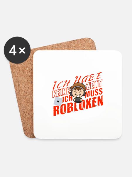 ICH HABE KEINE ZEIT ICH MUSS ROBLOXEN - Untersetzer (4er-Set) - Weiß