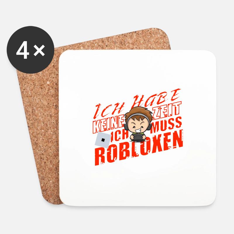 ICH HABE KEINE ZEIT ICH MUSS ROBLOXEN - Untersetzer (4er-Set) - Weiß