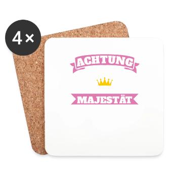 Oma Großmutter Beste Oma - Untersetzer (4er-Set) - Weiß - Vorne