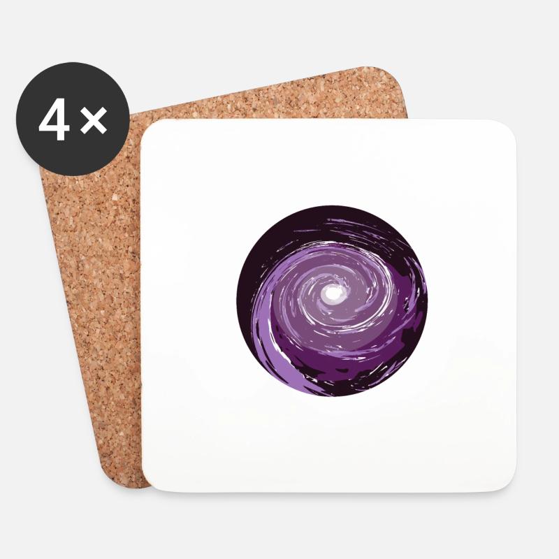 Wormhole in space - Coasters (set of 4) - white