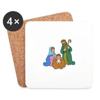 Holy Family - Coasters (set of 4) - white - Front
