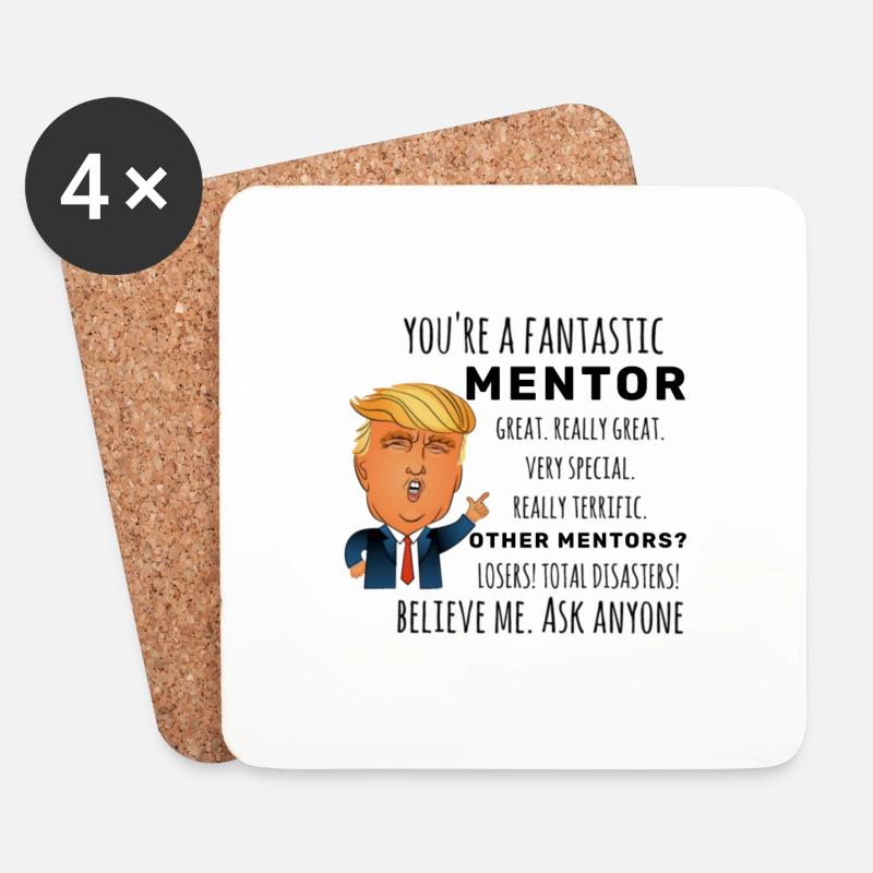 Mentor Bestes Geschenk - Untersetzer (4er-Set) - Weiß