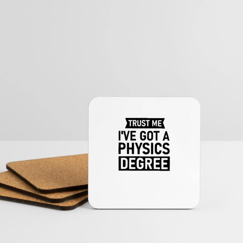 Physicist Gift Physics Bachelor Master PhD Nerd Coasters (set of 4)