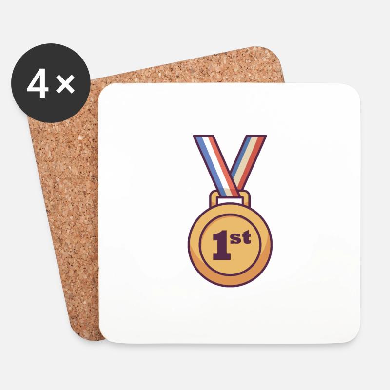 First Place - Coasters (set of 4) - white