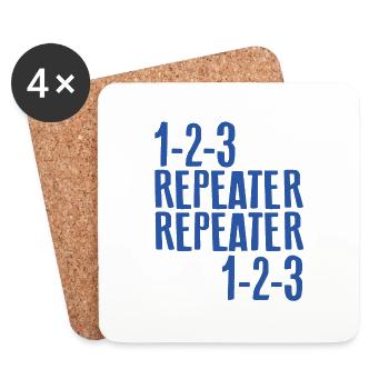 Repeater - Song - Coasters (set of 4) - white - Front
