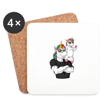 Dadacorn - Coasters (set of 4) - white - Front