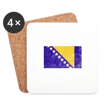 Bosna I Hercegovina by The Manzanita's - Coasters (set of 4) - white - Front
