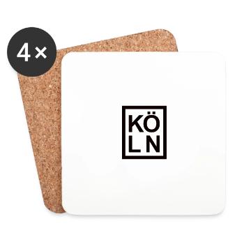 Köln - Untersetzer (4er-Set) - Weiß - Vorne