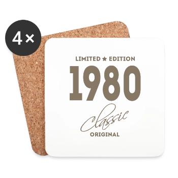 Limited Edition 1980 Classic Original - Untersetzer (4er-Set) - Weiß - Vorne