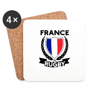 Rugby France Rugby Jersey For France - Coasters (set of 4) - white - Front