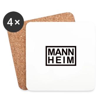 Mannheim - Untersetzer (4er-Set) - Weiß - Vorne
