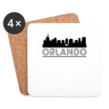 Orlando City Tours - Coasters (set of 4) - white - Front