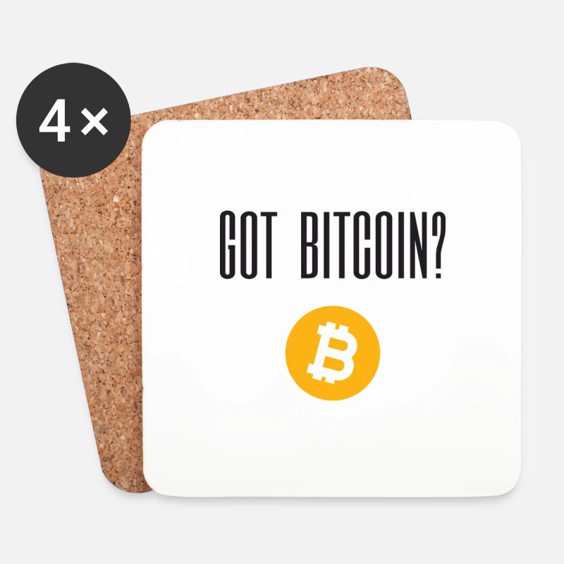 Got Bitcoin? - Untersetzer (4er-Set) - Weiß