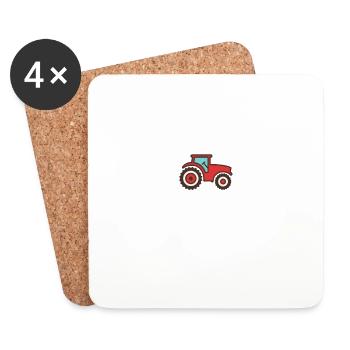Steyr Tractors Trecker Farmer Farmer Gift - Coasters (set of 4) - white - Front