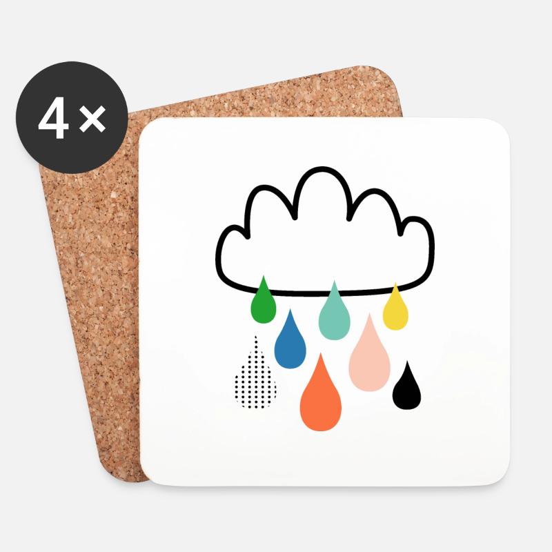 Cloud - Untersetzer (4er-Set) - Weiß