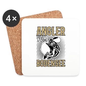 Angler Bodensee - Untersetzer (4er-Set) - Weiß - Vorne