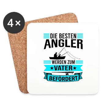 Angel Papa Vater - Untersetzer (4er-Set) - Weiß - Vorne