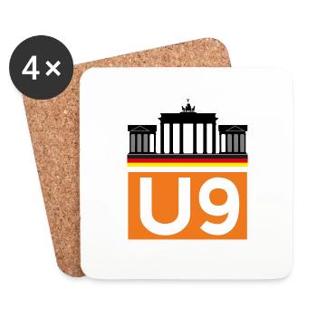 Berliner U-Bahn - Untersetzer (4er-Set) - Weiß - Vorne