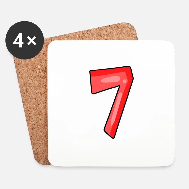 7 - Untersetzer (4er-Set) - Weiß