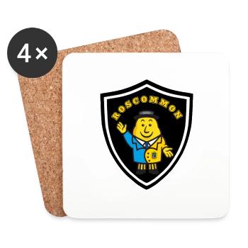 Roscommon GAA - Coasters (set of 4) - white - Front