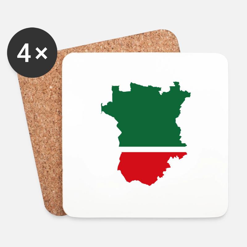 Tschetschenien Geschenk Grosny Chechen Dagestan - Untersetzer (4er-Set) - Weiß