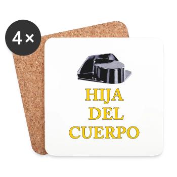 HIJA DEL CUERPO - Dessous de verre (lot de 4) - blanc - Devant