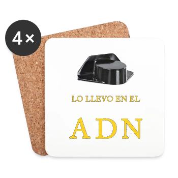 LO LLEVO EN EL ADN - Dessous de verre (lot de 4) - blanc - Devant