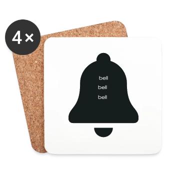 Bell. BELL. BELL - Untersetzer (4er-Set) - Weiß - Vorne