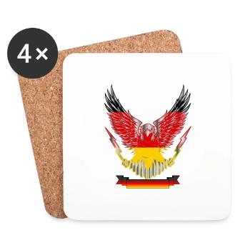 ADLER DEUTSCHLAND by The Manzanita ́s - Coasters (set of 4) - white - Front