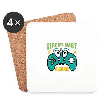 Gamblers Gambling Play Player Spell Gamer - Coasters (set of 4) - white - Front