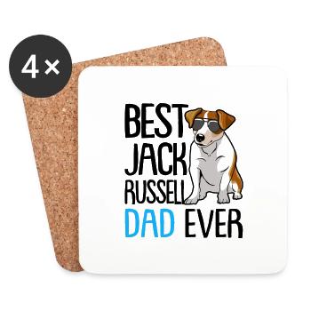 Jack Russell Russel - Untersetzer (4er-Set) - Weiß - Vorne