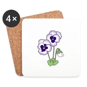 Belle-mère - Dessous de verre (lot de 4) - blanc - Devant