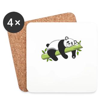 PANDA BEAR - Coasters (set of 4) - white - Front