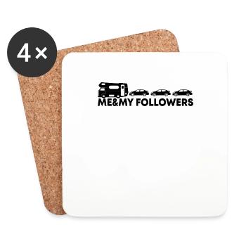 Camping Camper Camper Gift - Coasters (set of 4) - white - Front