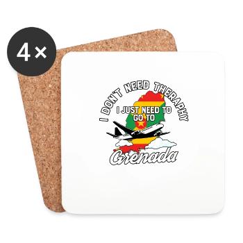 Grenada flag I Grenada Souvenirs - Untersetzer (4er-Set) - Weiß - Vorne