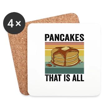 Pancakes That Is All Pancake Lovers - Coasters (set of 4) - white - Front
