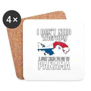 Panama flag I Panamanian Souvenirs - Untersetzer (4er-Set) - Weiß - Vorne