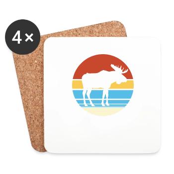 elk - Coasters (set of 4) - white - Front