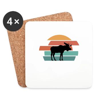 elk - Coasters (set of 4) - white - Front