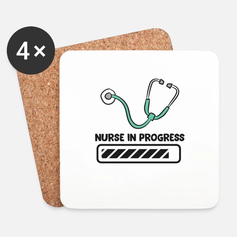 Zukünftige Krankenschwester - Untersetzer (4er-Set) - Weiß