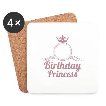 30th Birthday 30 years 30s Birthday Princess - Coasters (set of 4) - white - Front