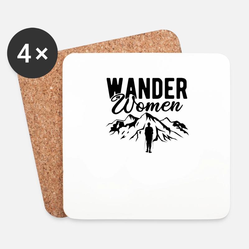 Wander Woman - Untersetzer (4er-Set) - Weiß