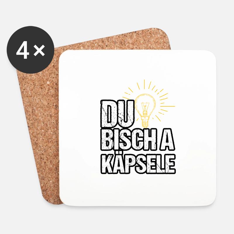 Du bisch a Käpsele by the Manzanita´s - Untersetzer (4er-Set) - Weiß