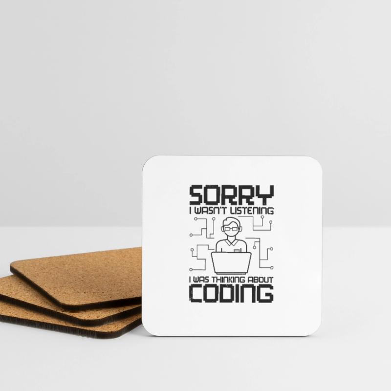 Programmeurs logiciels Web Coder Coding développeur Dessous de verre (lot de 4)