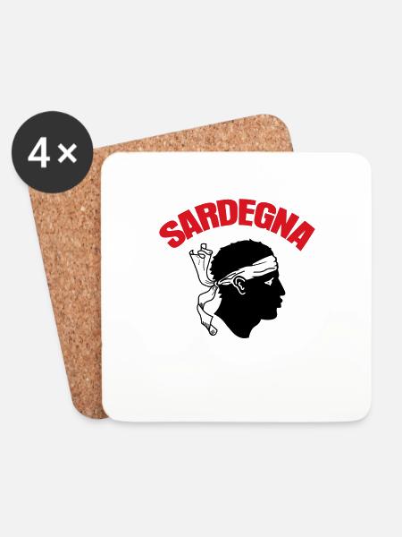 Sardinia Holidays Sardegna Sardinia - Coasters (set of 4) - white