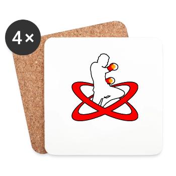 Ezidi Boxing Ezidxan Flag Boxing Shoes - Coasters (set of 4) - white - Front